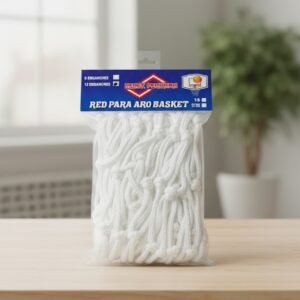 Red para Aro de Básquet de Nylon Reforzado - 8 enganches - Blanco - N° 240